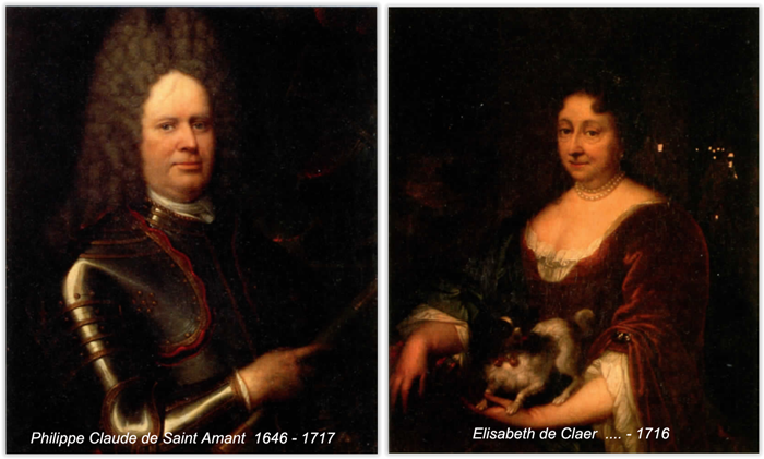 Philippe Claude de Saint Amant  1646 - 1717 en Elisabeth  de Claer  .... - 1716 