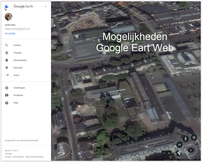 Video Mogelijkheden Google Earth Web